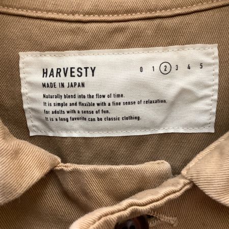  HERVESTY ハーベスティ メンズ ロングコート SIZE 2 ベージュ