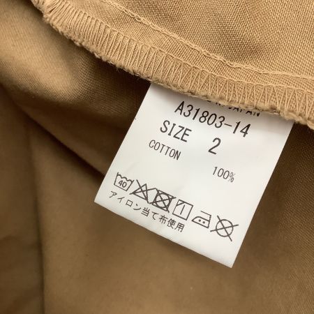  HERVESTY ハーベスティ メンズ ロングコート SIZE 2 ベージュ