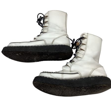 GEORGE COX ジョージコックス GLAY TERU 6Dリング レースアップブーツ SIZE 8 ホワイト