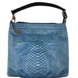 レディース レザー バッグ パイソン JRA認定 305 スカイブルー Bランク