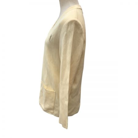  Yves Saint Laurent イブサンローラン レディース カーディガン SIZE M アイボリー