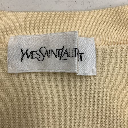  Yves Saint Laurent イブサンローラン レディース カーディガン SIZE M アイボリー
