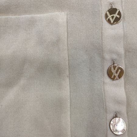  Yves Saint Laurent イブサンローラン レディース カーディガン SIZE M アイボリー