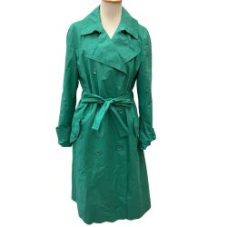 MAX MARA マックスマーラー レディース スプリングコート トレンチコート SIZE 40 グリーン Bランク