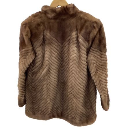 FUR FLASH レディース 毛皮 コート SIZE 9号 ブラウン