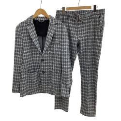 1PIU1UGUALE3 ウノピゥウノウグァーレトレ メンズ セットアップ スーツ SIZE M グレー Bランク