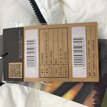 THE NORTH FACE ザノースフェイス レディース ダウンジャケット SIZE S NJ1DM83D ホワイト×ブラック