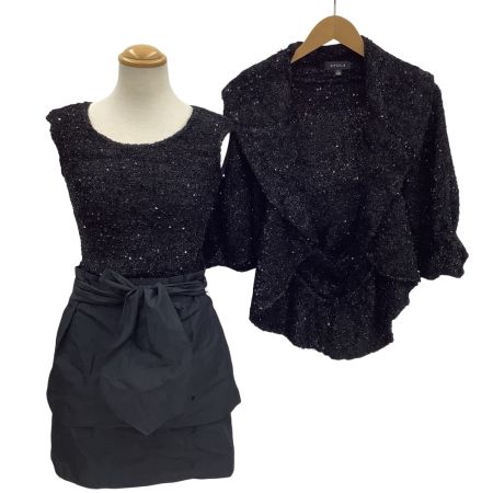 EPOCA エポカ セットアップ ミニドレス ワンピース カーディガン SIZE 40 ブラック