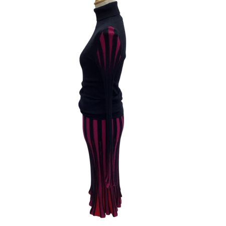 DIANE von FURSTENBERG ダイアンフォンファステンバーグ レディース セットアップ カットソー スカート SIZE S ネイビー