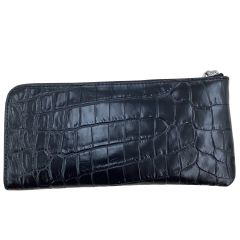 長財布 クロコダイル ワニ革 本革 ブラック Bランク