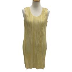 ISSEY MIYAKE イッセイミヤケ PLEATS PLEASE  チュニック  SIZE 3 変形 PP01-JT536 イエロー Cランク