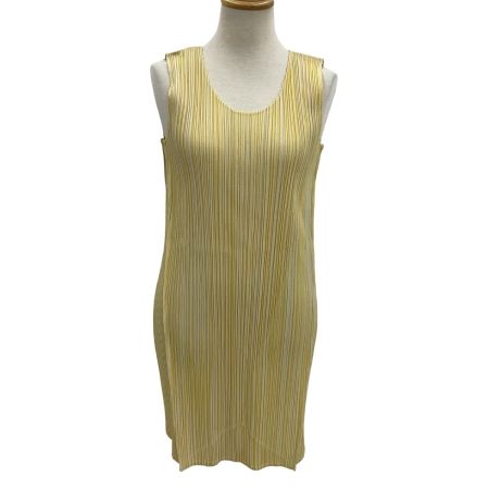 ISSEY MIYAKE イッセイミヤケ PLEATS PLEASE  チュニック  SIZE 3 変形 PP01-JT536 イエロー