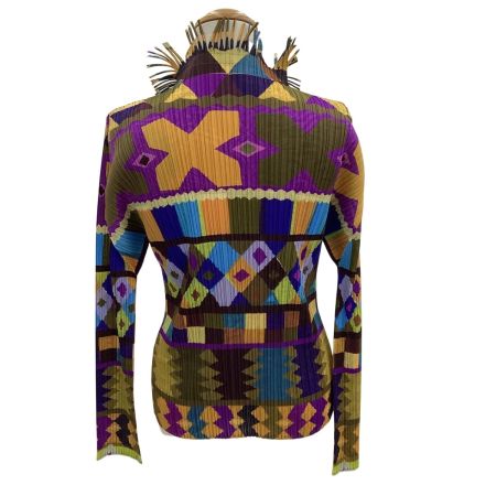 ISSEY MIYAKE イッセイミヤケ PLEATS PLEASE カットソー SIZE 3 変形  PP93-JK555 カーキ