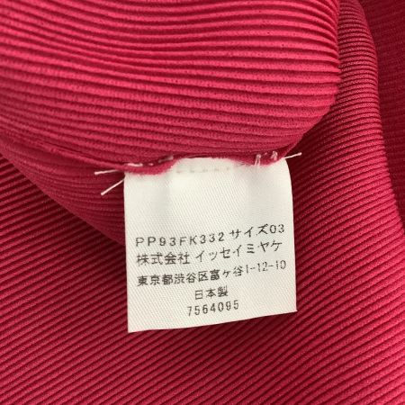 ISSEY MIYAKE イッセイミヤケ PLEATS PLEASE カットソー SIZE 3 PP93-FK332 ショッキングピンク