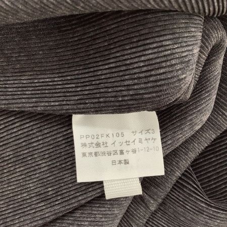ISSEY MIYAKE イッセイミヤケ PLEATS PLEASE カットソー SIZE 3 PP03FK105 ブラック