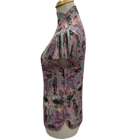 ISSEY MIYAKE イッセイミヤケ PLEATS PLEASE カットソー SIZE 3 海の生物 PP91-JK824 ピンク
