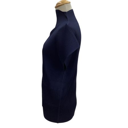 ISSEY MIYAKE イッセイミヤケ PLEATS PLEASE カットソー 変形 PP93-FK883 ネイビー