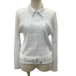 ISSEY MIYAKE イッセイミヤケ PLEATS PLEASE ジャケット SIZE 3 PP71-JD652 ホワイト Bランク