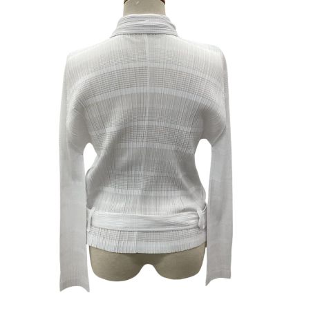 ISSEY MIYAKE イッセイミヤケ PLEATS PLEASE ジャケット SIZE 3 PP71-JD652 ホワイト