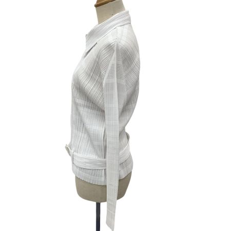 ISSEY MIYAKE イッセイミヤケ PLEATS PLEASE ジャケット SIZE 3 PP71-JD652 ホワイト