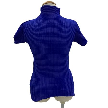 ISSEY MIYAKE イッセイミヤケ ワッフルプリーツ カットソー SIZE M IM92-FT124 ブルー