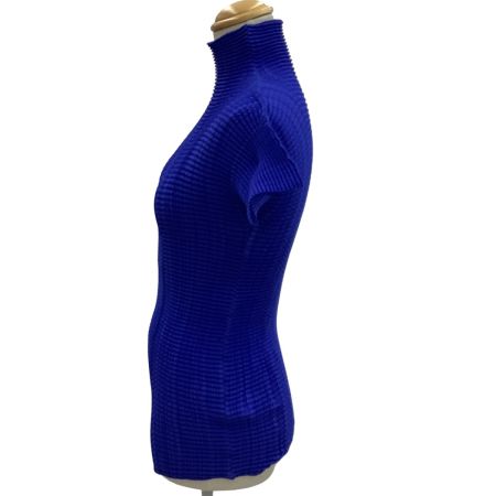 ISSEY MIYAKE イッセイミヤケ ワッフルプリーツ カットソー SIZE M IM92-FT124 ブルー