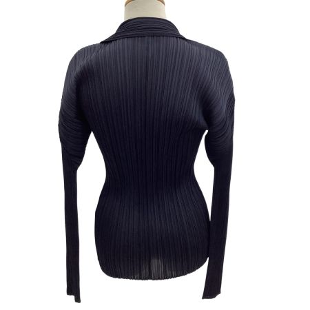 ISSEY MIYAKE イッセイミヤケ PLEATS PLEASE シャツ SIZE 3 PP05-JJ001 ネイビー