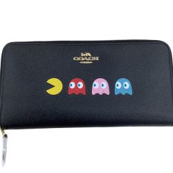 COACH コーチ レディース 長財布 パックマン F73397 ブラック Bランク