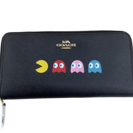 COACH コーチ レディース 長財布 パックマン F73397 ブラック