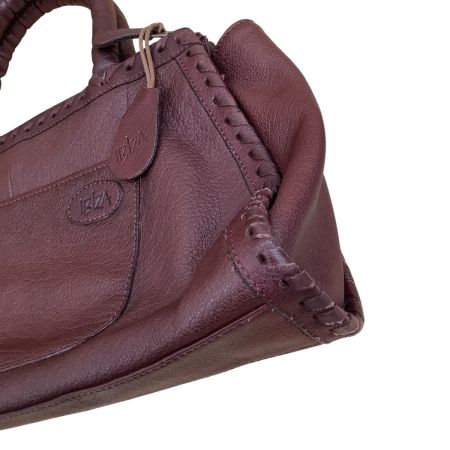 IBIZA イビサ レディース レザー 牛革 ハンドバッグ エンジ