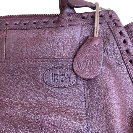 IBIZA イビサ レディース レザー 牛革 ハンドバッグ エンジ