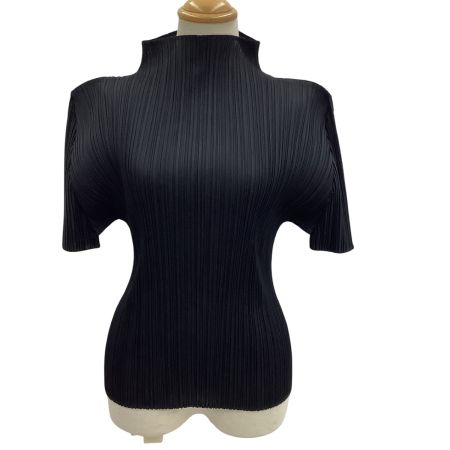 ISSEY MIYAKE イッセイミヤケ PLEATS PLEASE カットソー SIZE 3 PP55-JK104 ブラック