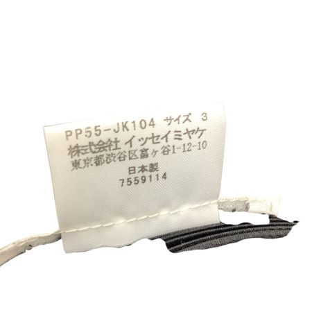 ISSEY MIYAKE イッセイミヤケ PLEATS PLEASE カットソー SIZE 3 PP55-JK104 ブラック