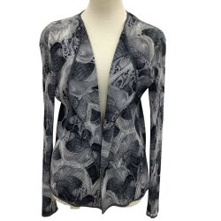 ISSEY MIYAKE イッセイミヤケ PLEATS PLEASE ジャケット 総柄  SIZE 2 IF62FD224 グレー Bランク