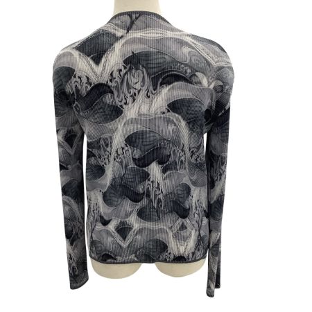 ISSEY MIYAKE イッセイミヤケ PLEATS PLEASE ジャケット 総柄  SIZE 2 IF62FD224 グレー