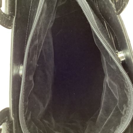 レディース ハンドバッグ レザー オーストリッチ ブラック