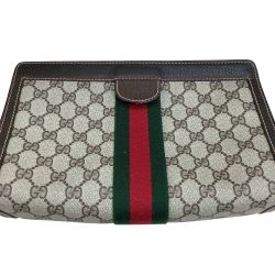 GUCCI グッチ オールドグッチ セカンドバッグ GG柄 Bランク