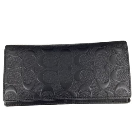 COACH コーチ 長財布 シグネチャー F75365 ブラック