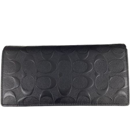 COACH コーチ 長財布 シグネチャー F75365 ブラック