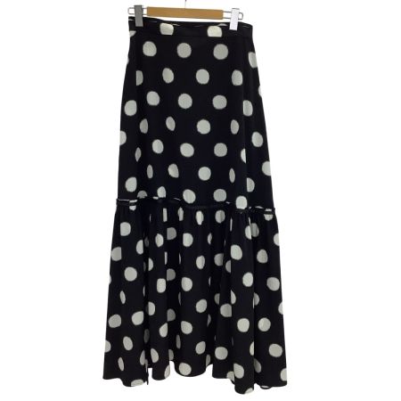 Y's ワイズ レディース 巻きスカート ドット柄 2024年春夏コレクション SIZE 2 ブラック