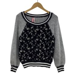 GRACE CONTINENTAL グレースコンチネンタル レディース ニット 星柄 SIZE 36 グレー Bランク