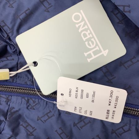 HERNO 未使用 タグ付き ヘルノ キッズ 子供 ナイロンジャンパー SIZE 130cm ネイビー