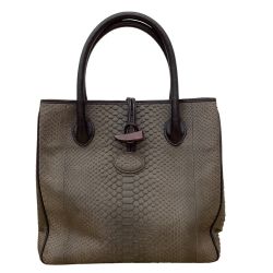 takahiko ハンドバッグ レザー チャコールグレー Bランク