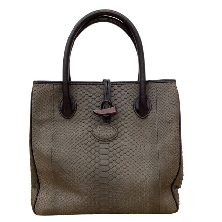 takahiko ハンドバッグ レザー チャコールグレー