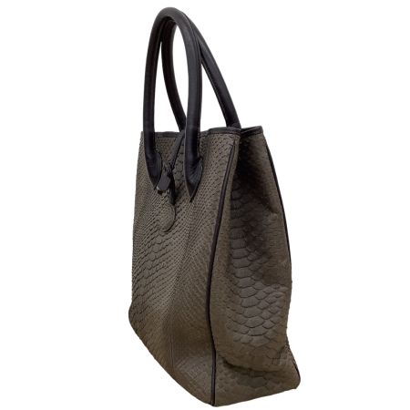 takahiko ハンドバッグ レザー チャコールグレー