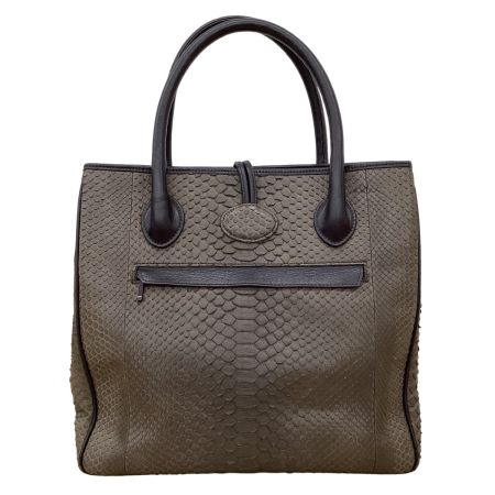 takahiko ハンドバッグ レザー チャコールグレー