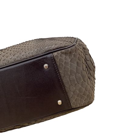 takahiko ハンドバッグ レザー チャコールグレー