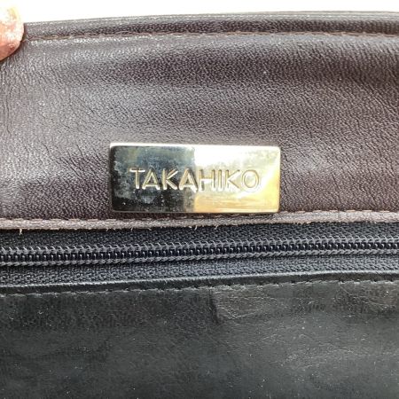 takahiko ハンドバッグ レザー チャコールグレー