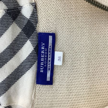 BURBERRY BLACK LABEL バーバリーブラックレーベル レディース ニット パーカー SIZE 38 アイボリー