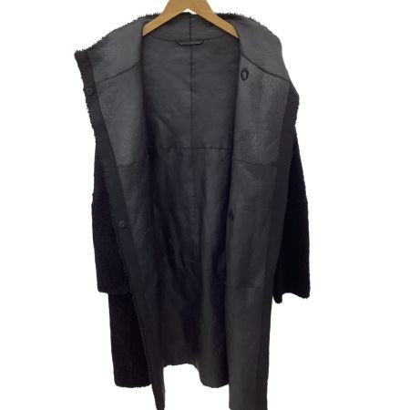 MAX MARA マックスマーラー レディース コート ボア 内側レザー SIZE 42 ブラック